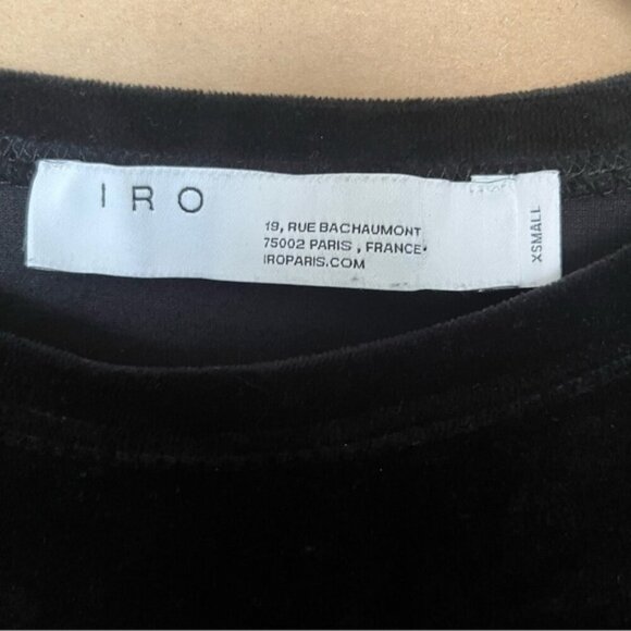 Iro Black Velvet Alamo Dress Women Size XS - Picture 4 of 9